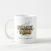 lustiges Finanz-Squad Personalisiert Kaffeetasse (Links)