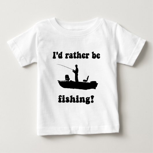 Lustiges Fischen Baby T-shirt (Vorderseite)
