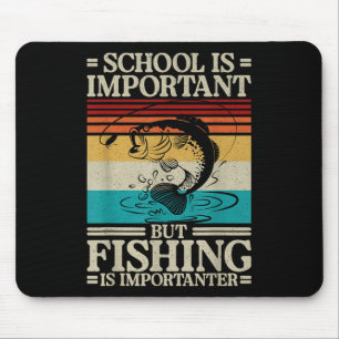 Lustiges Fischen für Jungen Kinder Jugend Fisch Sp Mousepad