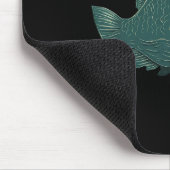 Lustiges Fischen Große Lustige Fische Mit Angler A Mousepad (Ecke)