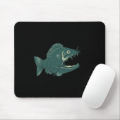 Lustiges Fischen Große Lustige Fische Mit Angler A Mousepad (Mit Mouse)