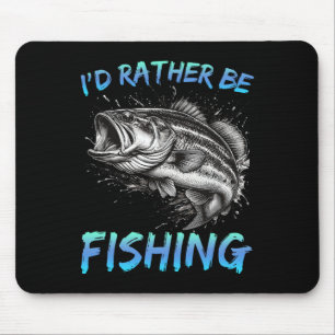 Lustiges Fischen Ich Würde Mich Lieber Fischen B F Mousepad