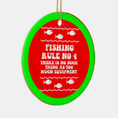 Lustiges Fischen Keramik Ornament (Rechts)