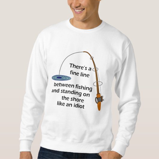 Lustiges Fischen-Shirt Sweatshirt (Vorderseite)