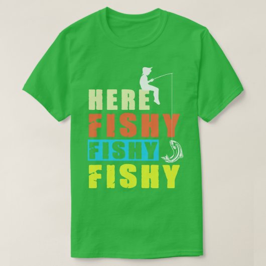 Lustiges Fischen T-Shirt (Design vorne)
