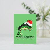 Lustiges Fischen Weihnachten (Stehend Vorderseite)