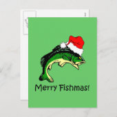 Lustiges Fischen Weihnachten (Vorne/Hinten)