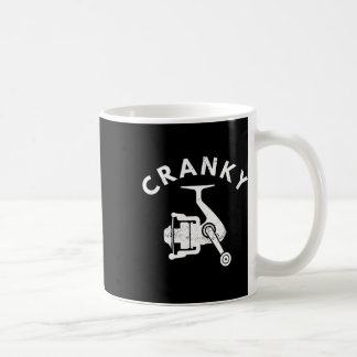 Lustiges Fishing-T-Shirt für Männer Cranky Fishing Kaffeetasse