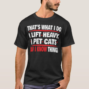 Lustiges Fitness-T-Shirt mit Katzenmotiv für Gewic T-Shirt
