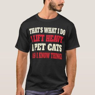 Lustiges Fitness-T-Shirt mit Katzenmotiv für Gewic T-Shirt