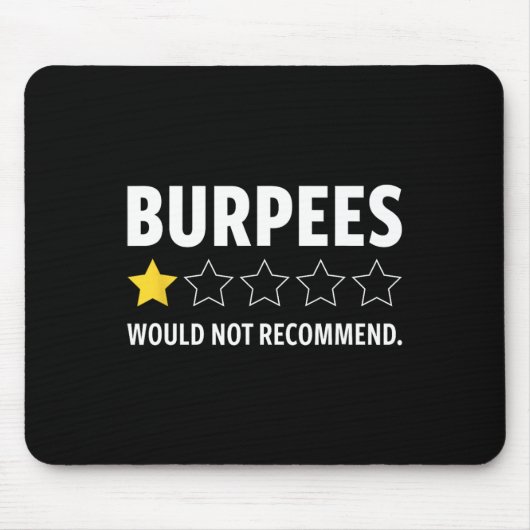 Lustiges Fitnessstudio Burpees Bodybuilding Gewich Mousepad (Vorne)