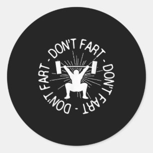 Lustiges Fitnessstudio-Geschenk Nicht Weit Runder Aufkleber
