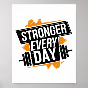 Lustiges Fitnessstudio Workout Fitness Bodybuildin Poster