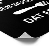 Lustiges Fitnessstudio-Zitat Training - Zwei Dinge Poster (Ecke)