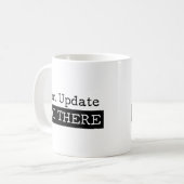 Lustiges Fitnessturnhallenzitat Kaffeetasse (Vorderseite Links)