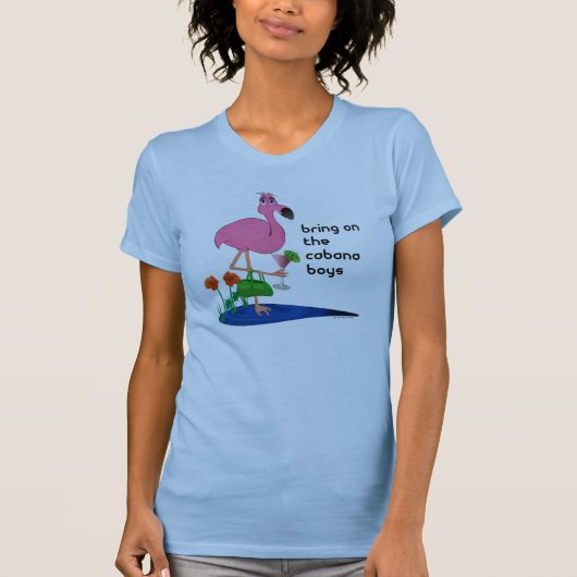 Lustiges Flamingo-Shirt T-Shirt (Vorderseite)