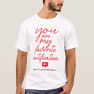 Lustiges Flirten Dating Liebe Rote Handschrift T-Shirt