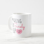 Lustiges Fluchen wird sicherlich helfen Kaffeetasse (Vorderseite Links)