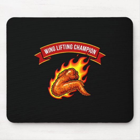 Lustiges Flügel anhebendes Chamon  Mousepad (Vorne)
