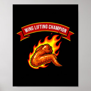 Lustiges Flügelhebendes Chamäleon Poster