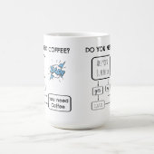 Lustiges Flussdiagramm, benötigen Sie Kaffee? Kaffeetasse (Mittel)