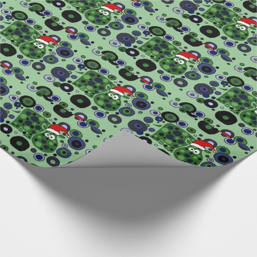 Lustiges Flusspferd-abstraktes Geschenkpapier (Ecke)