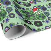 Lustiges Flusspferd-abstraktes Geschenkpapier (Rolleneckpunkt)