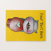 Lustiges Flusspferd-kundengerechtes Puzzlespiel Puzzle (Horizontal)