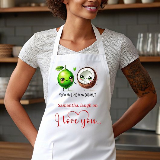 Lustiges Food Personalisiertes Süßes Valentinstag- Schürze