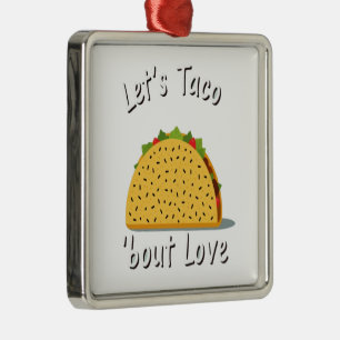 Lustiges Foodie-Design Ornament Aus Metall