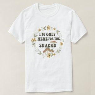 Lustiges Foodie-Zitat Vintage-Floral-Kranz T-Shirt