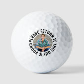Lustiges Foto Wenn Gefunden Golfball (Vorderseite)