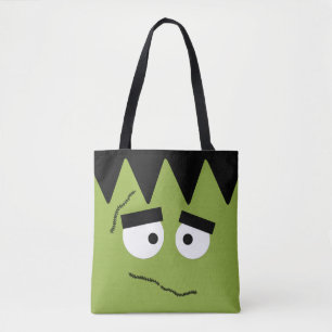 Lustiges Frankenstein stellen für Halloween Tasche