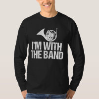 Lustiges französisches Horn bin ich mit dem Band