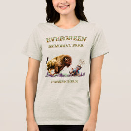 Lustiges Frau-T-Shirt beim Einfangen eines wilden Tri-Blend Shirt