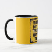 Lustiges freches Erfolgsschild Tasse (Links)