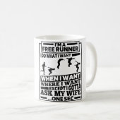 Lustiges Freerunning - Traceur Runner Parkour Kaffeetasse (VorderseiteRechts)