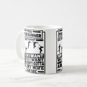 Lustiges Freerunning - Traceur Runner Parkour Kaffeetasse (Vorderseite Links)