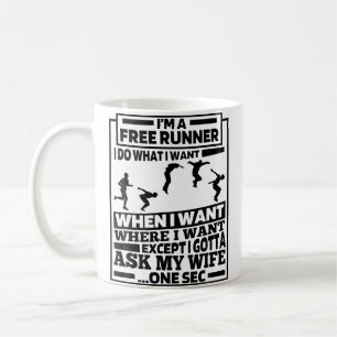 Lustiges Freerunning - Traceur Runner Parkour Kaffeetasse