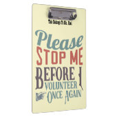 Lustiges freiwilliges Klemmbrett (Rechts)