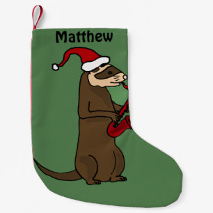 Lustiges Frettchen, das Kleiner Weihnachtsstrumpf