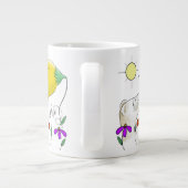 Lustiges Frettchen-Gesicht Jumbo-Tasse (Rückseite)