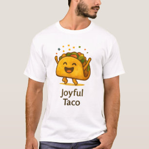Lustiges Freudiges Taco T-Shirt   Hübsches Foodie-