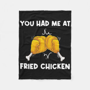 Lustiges Frittiertes Hähnchen-Geschenk für Männer Fleecedecke