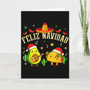 Lustiges Frohe Weihnachten Avocado Tacos Mexikanis Karte