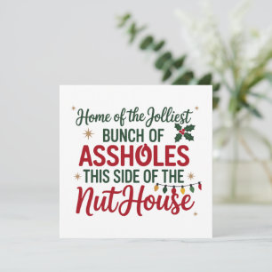 Lustiges Frohe Weihnachten Zuhause des fröhlichste