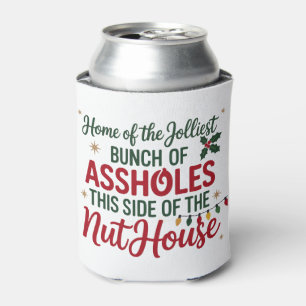 Lustiges Frohe Weihnachten Zuhause des fröhlichste Dosenkühler