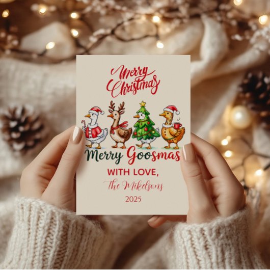 Lustiges Frohes Gänsemas Weihnachten