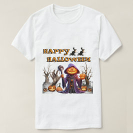 Lustiges Frohes Halloween Kürbis Hexe Halloween T-Shirt