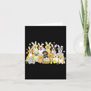 Lustiges frohes Ostern Hundemama Vater Hund Haseno Karte